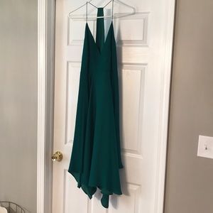 NWT Green low cut/low back dress